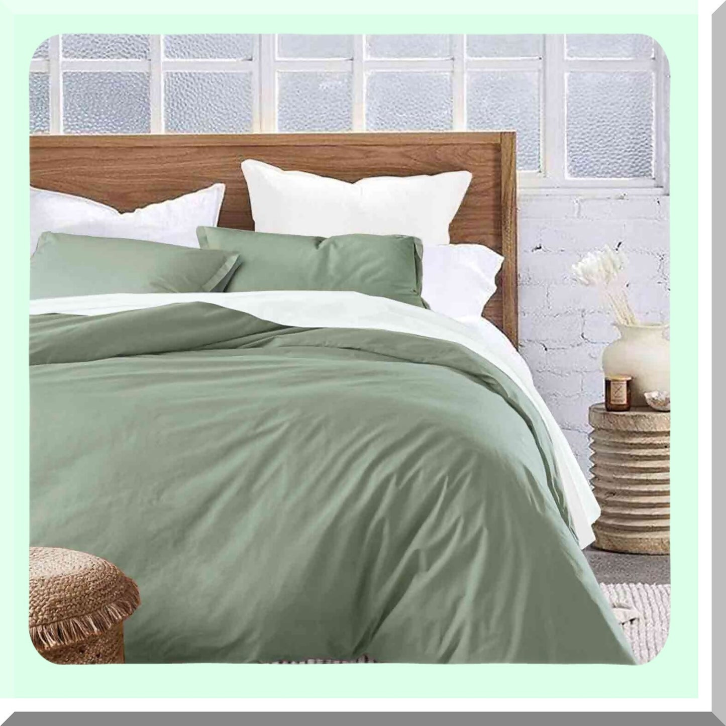 Sage Green Aesthetic Comforter Set - Twin XL Size, Modern Bedding Set with Lightweight Microfiber Down Alternative Comforter and Pillow Sham - All Season Softness