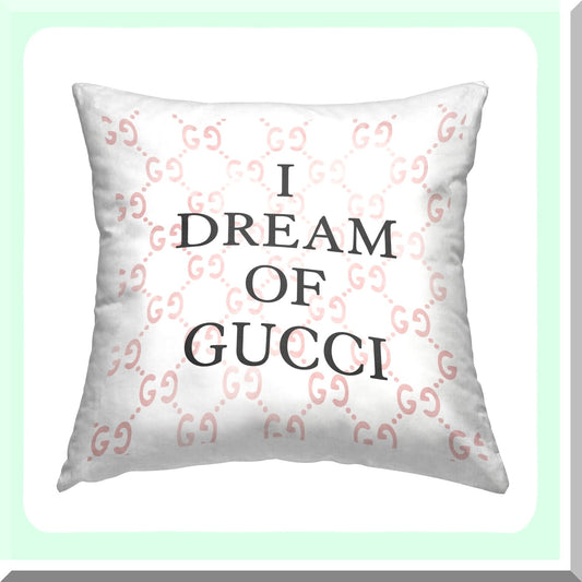 Pink Phrase Throw Pillow 18x18