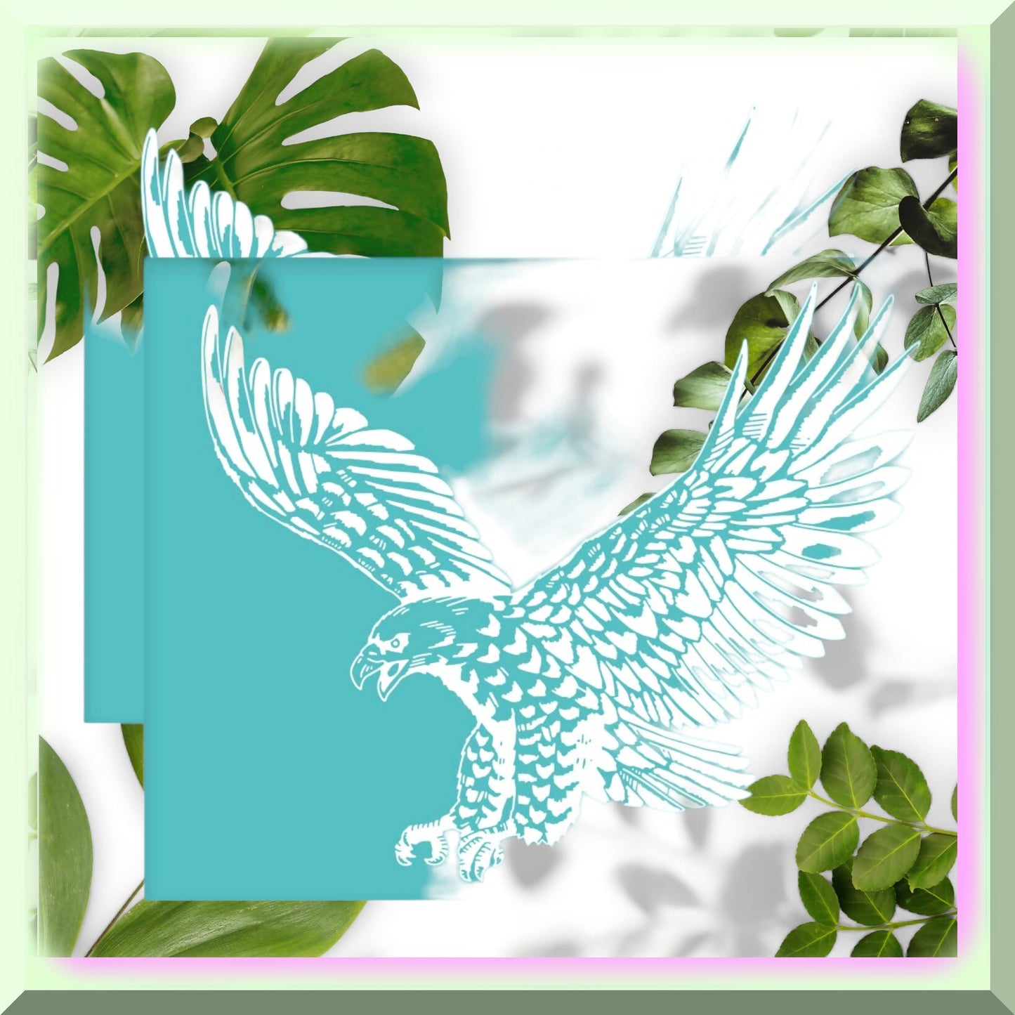 DIY Silk Screen Kit 2Pcs 11x8.6 Inch Animal Theme Stencils