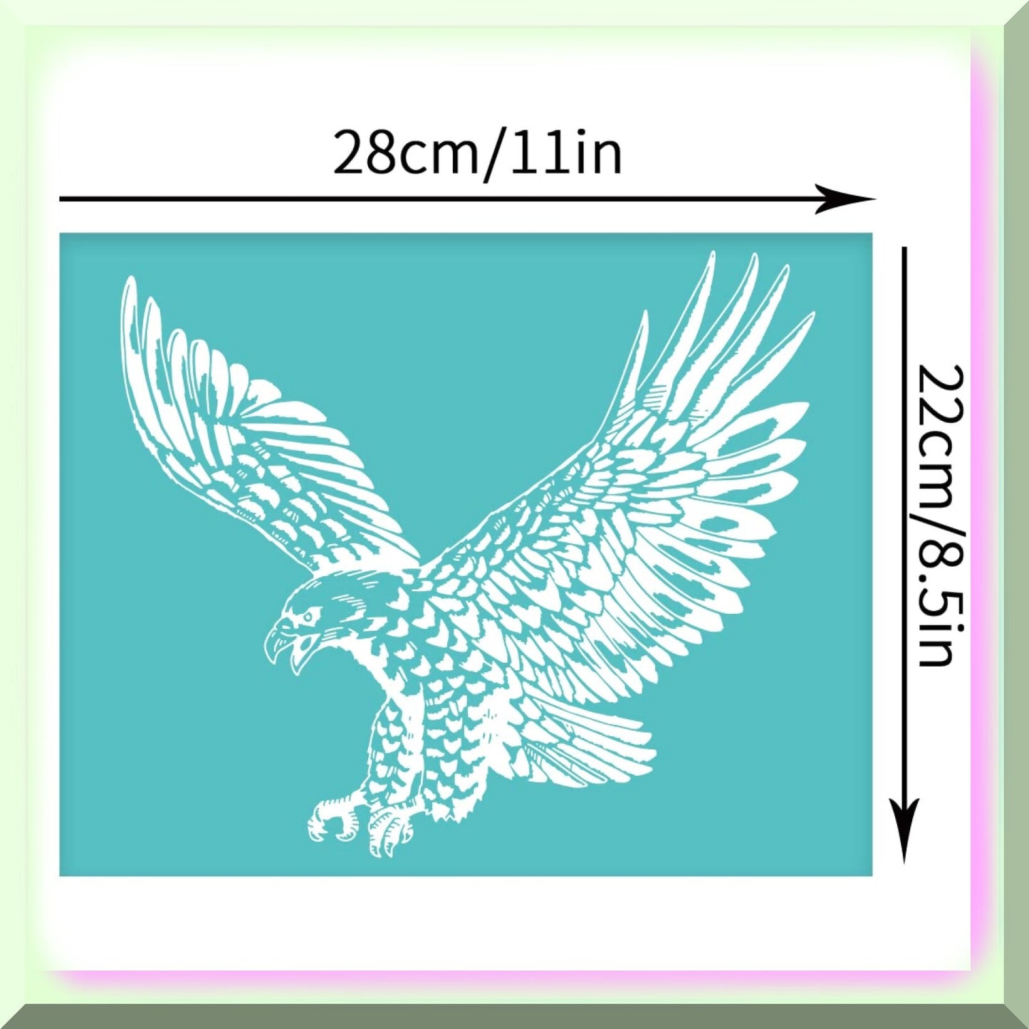 DIY Silk Screen Kit 2Pcs 11x8.6 Inch Animal Theme Stencils
