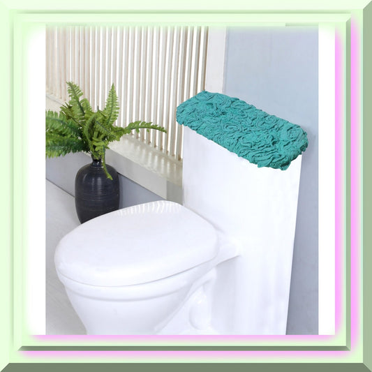 10x22 Cotton Tufted Bath Rug Turquoise