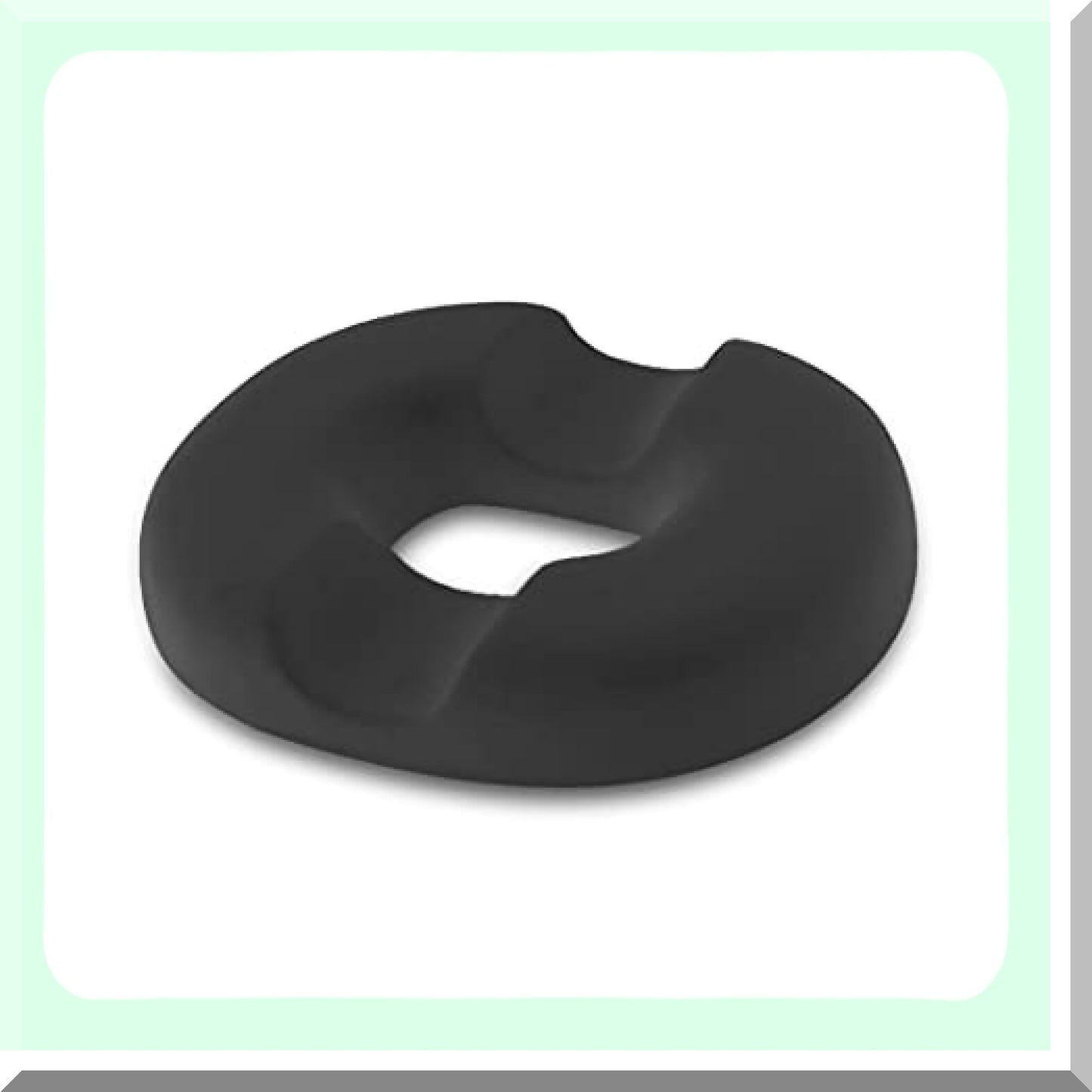 OrthoRelief Donut Seat Cushion: Firm Orthopedic Pillow for Tailbone, Lower Back, Hemorrhoid, Bed Sores, Pressure Relief - Ideal for Pregnancy, Postpartum, Surgery - Coccyx & Sciatica Support (Grey)