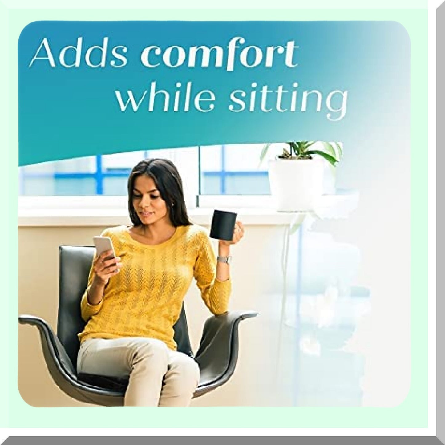OrthoRelief Donut Seat Cushion: Firm Orthopedic Pillow for Tailbone, Lower Back, Hemorrhoid, Bed Sores, Pressure Relief - Ideal for Pregnancy, Postpartum, Surgery - Coccyx & Sciatica Support (Grey)