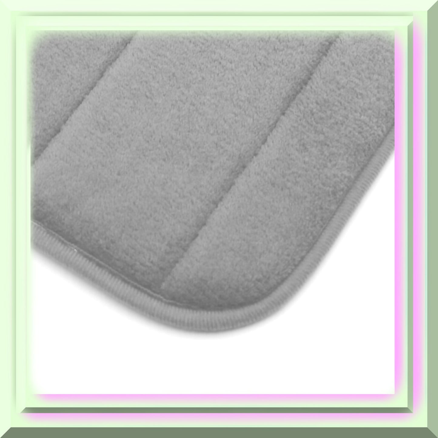 U-Shaped Bathroom Rug Grey 1.3x1.6 ft