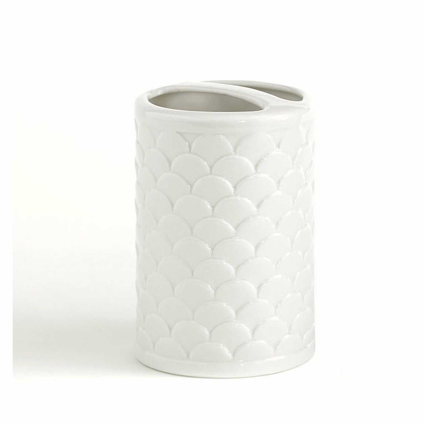 Toothbrush Holder, Embossed Porcelain, Scala Bath