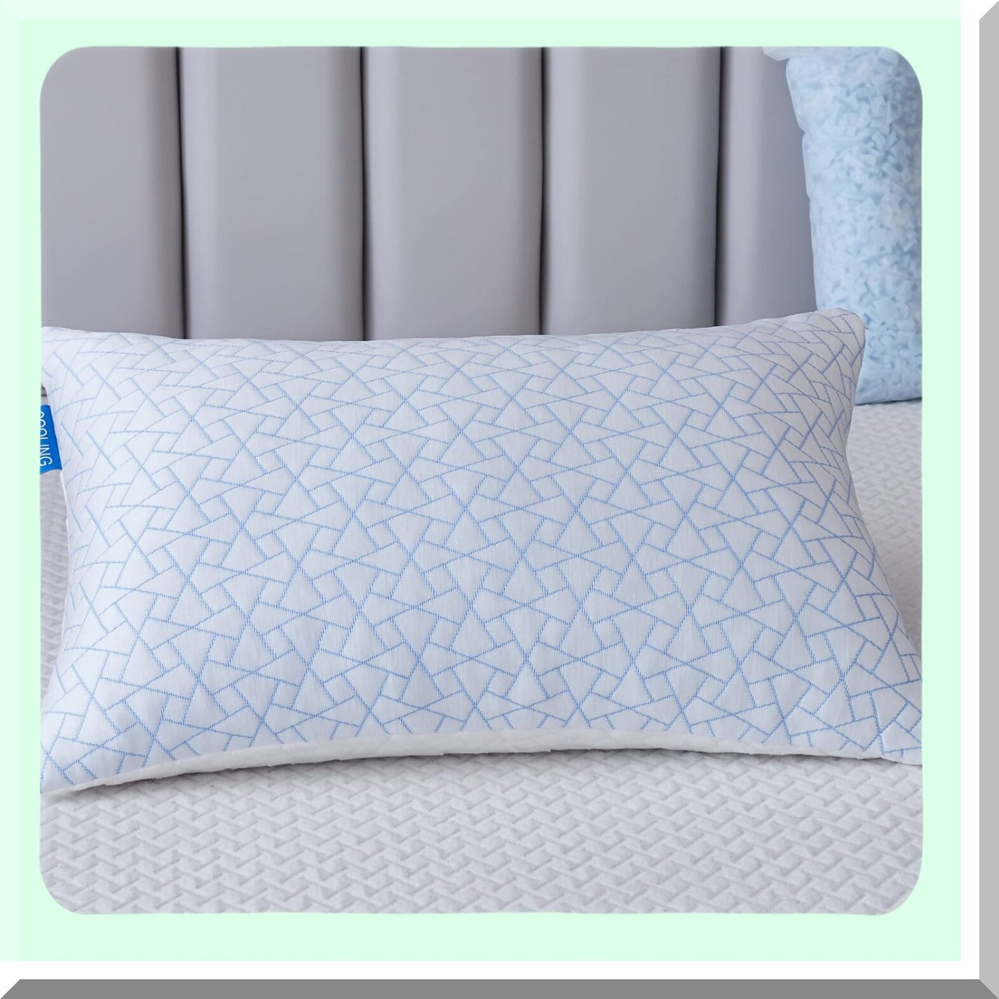 Cooling Gel Memory Foam Bamboo Pillow - Adjustable Queen Size for Neck and Shoulder Pain Relief - Side and Back Sleeper's Dream Pillow