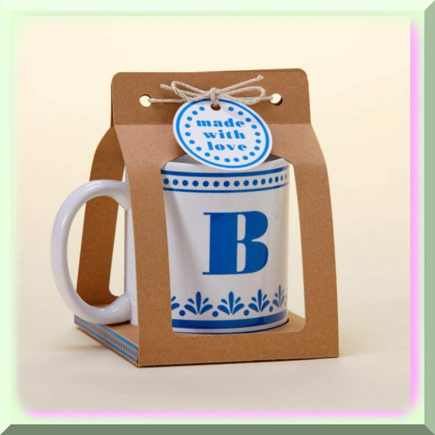 12 Oz White Ceramic Beveled Sublimation Mug, 6 Pack