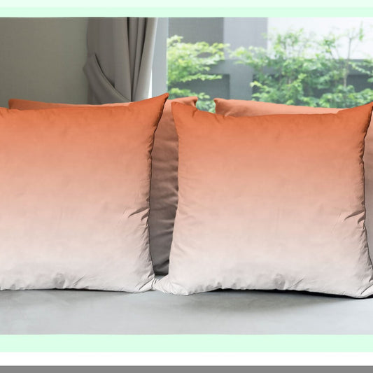 Sunset Desert Ombre Pillow Cover Set Compatible with Couch and Living Room