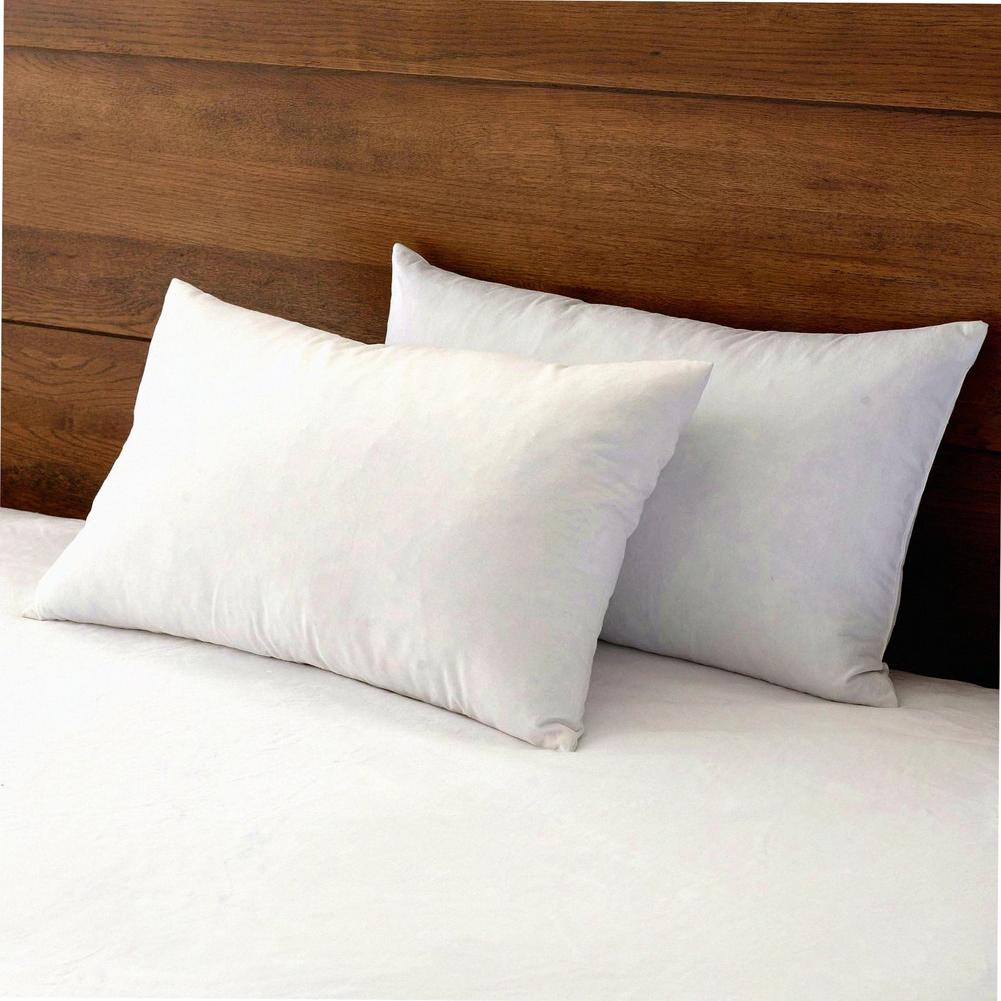 Luxury Down Pillow Inserts - 12x20 Inch 2 Pack - Premium Soft Cotton Euro Rectangle Decorative Core Set for Bed, Sofa, Couch - Ivory White