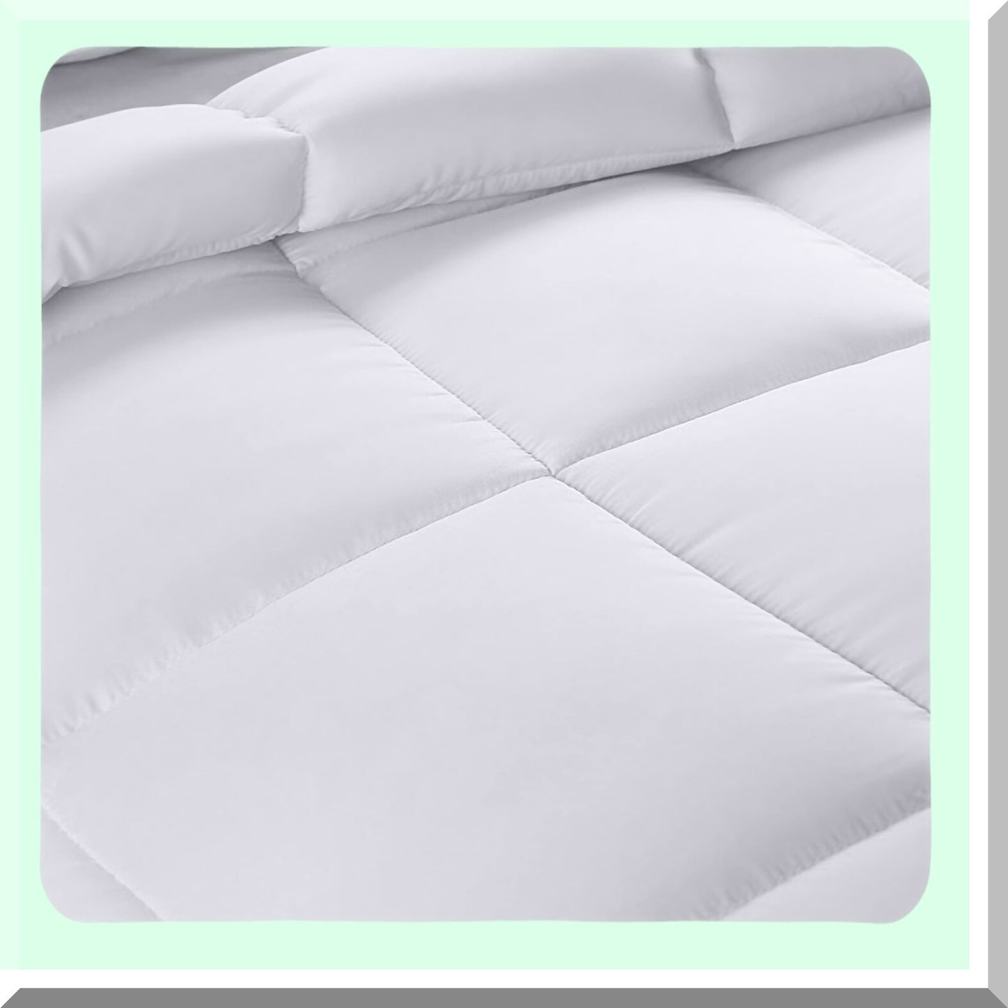 All Season Plush Comfort Queen - White Box Stitched Bedding - Siliconized Fiberfill - Cozy Lightweight Comforter - Hypoallergenic - Breathable - Luxe Feel