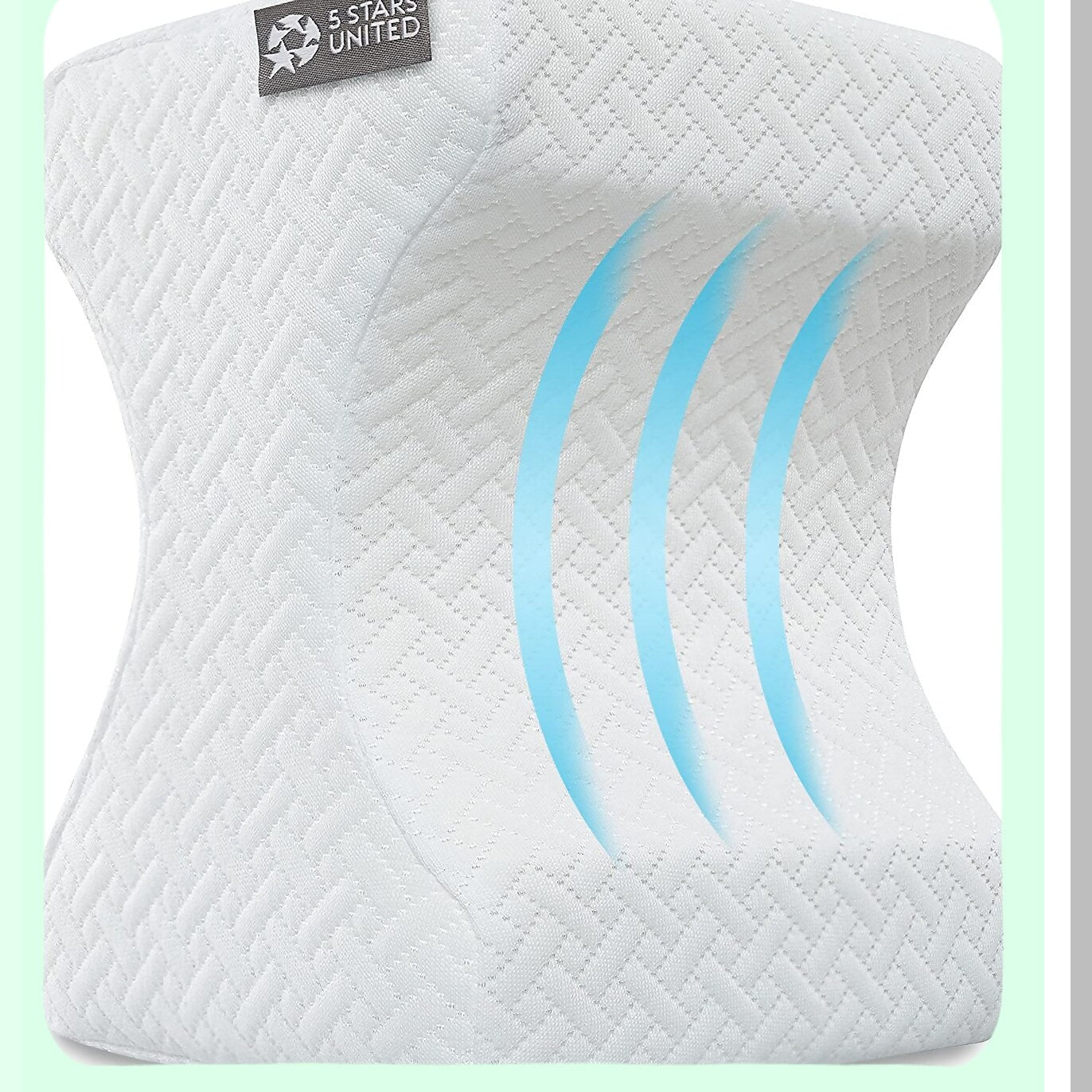 OrthoSleep Memory Foam Knee Pillow - Side Sleeper Leg Cushion for Hip & Lower Back Pain Relief. Sciatica Support Between Legs Pillow for Side Sleeping.