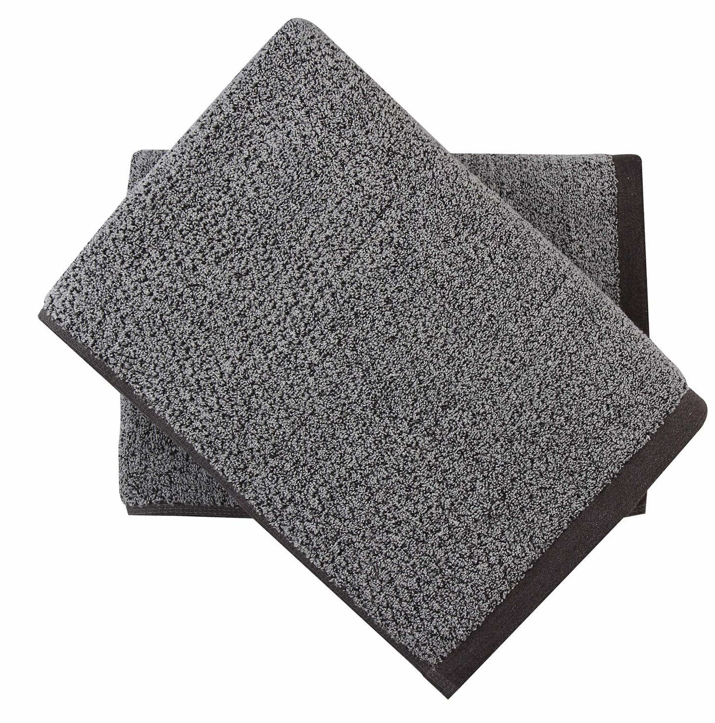 Pack of 2 Gray Bath Towels 30 x 56 in