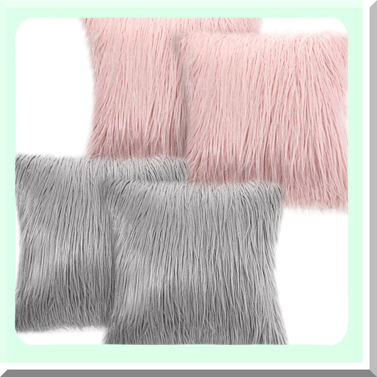 FuzzySoft Decorative Pillowcase Set 16x16 inches