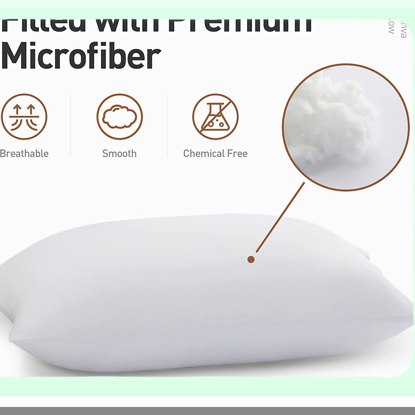 Luxury SleepEase Pillows - 2 Pack Soft Inserts for Stomach & Back Sleepers. Hotel Collection Comfort for a Restful Night's Sleep. Breathable & Plush.