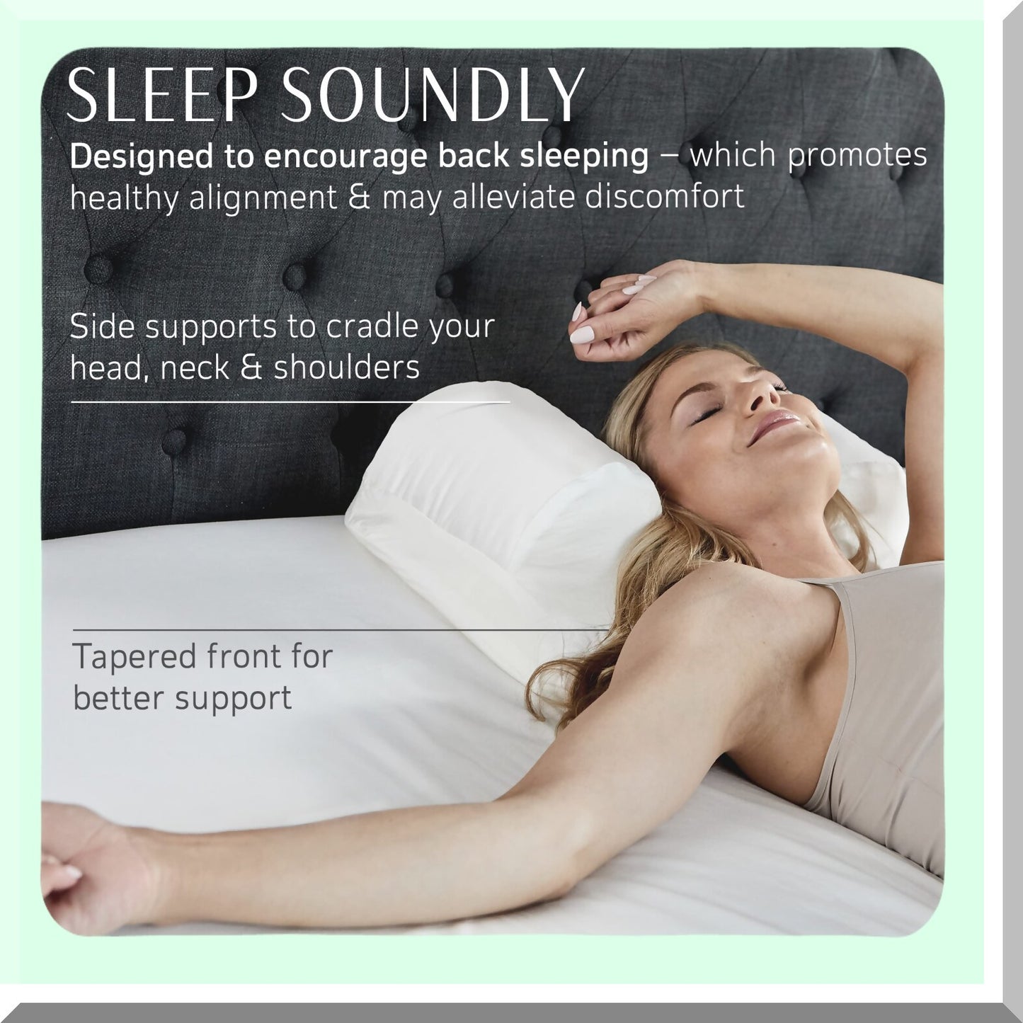 CoolSleep Memory Foam Cervical Support Pillow - Ergonomic Contoured Neck Pillow for Side, Stomach, Back Sleepers - Cooling Technology for Better Sleep