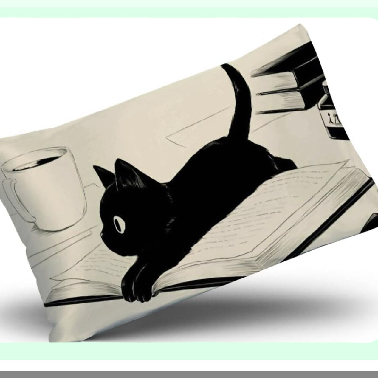 Anime Cat Pillowcase - Standard Throw Pillow Cover 20"x30" Inch - Cute Sofa Bedclothes Home Decoration - Top Anime Keywords