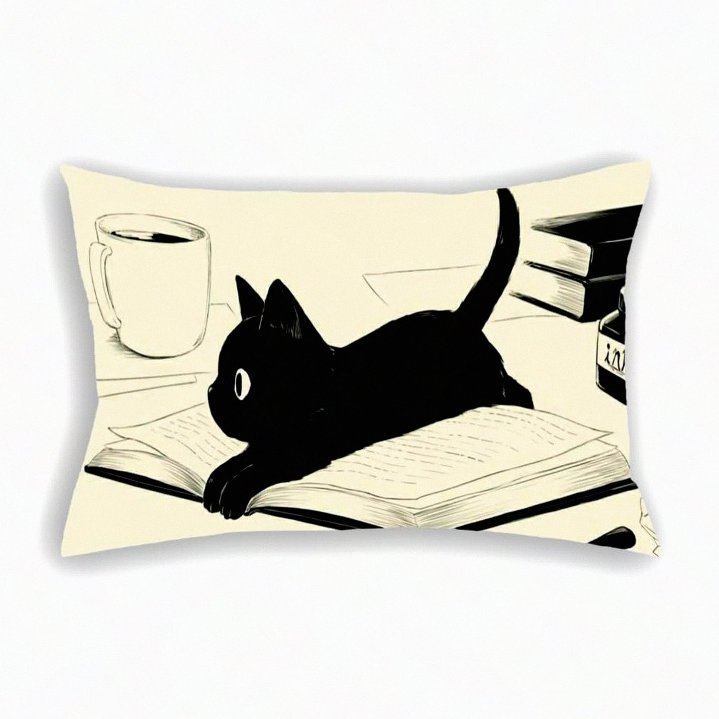 Anime Cat Pillowcase - Standard Throw Pillow Cover 20"x30" Inch - Cute Sofa Bedclothes Home Decoration - Top Anime Keywords