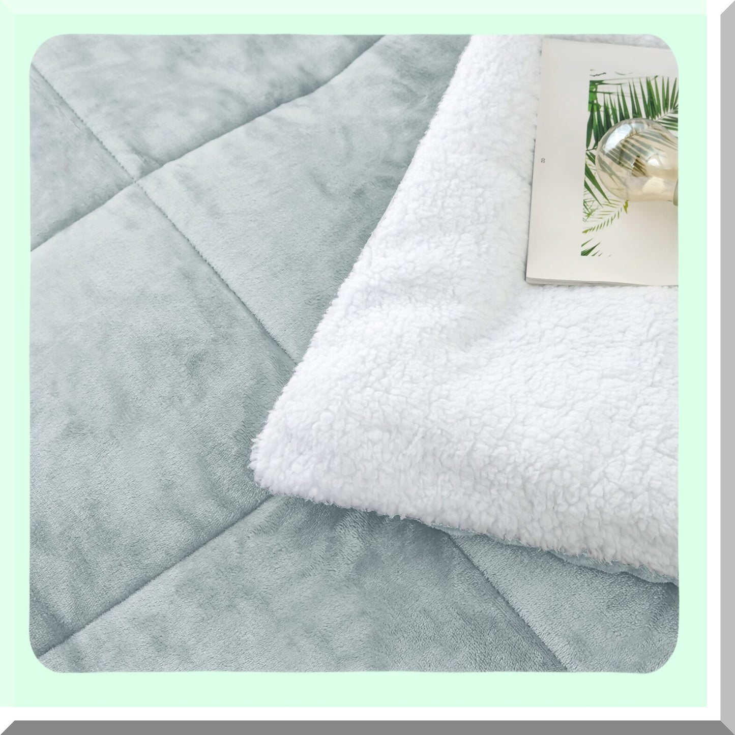 Silver Cloud Sherpa Comforter Set - Full/Queen Size | Plush Winter Bedding Set | Ultra-Soft Down Alternative | All Season Warmth | 3 Piece Set with 2 Pillow Shams | Cozy Silver Grey Theme