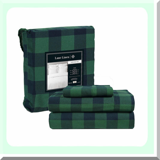 Cotton Flannel Bedding Set Twin Size 3-Piece