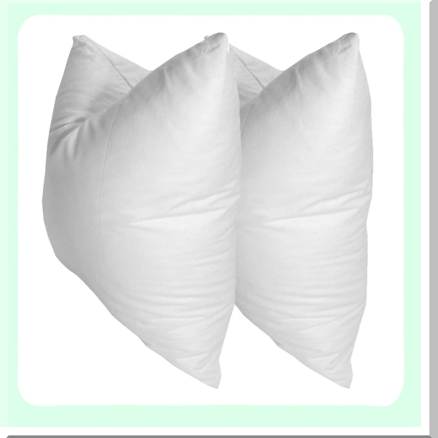 LuxiPlush Sleep Pillows - Hypoallergenic Down Alternative Inserts for Shams & Throws - Comfy & Supportive Pillow Set for Perfect Sleep (18x18, Set of 2)