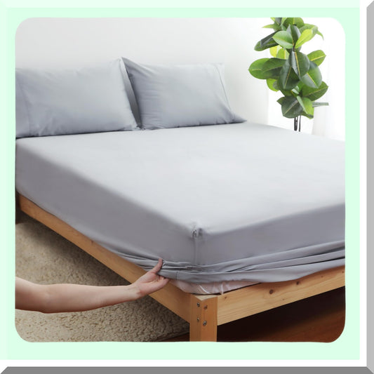 Twin Fitted Sheet Compatible with Home & Hotel