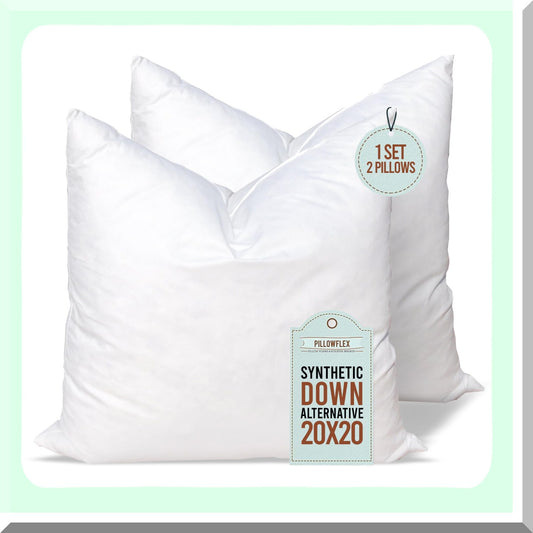 LuxiPlush Sleep Pillows Set of 2 Compatible with Shams & Throws
