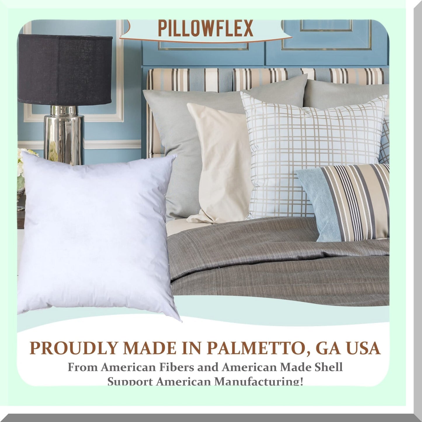 LuxiPlush Sleep Pillows - Hypoallergenic Down Alternative Inserts for Shams & Throws (20x20, Set of 2) - Comfy & Perfect for Sleeping
