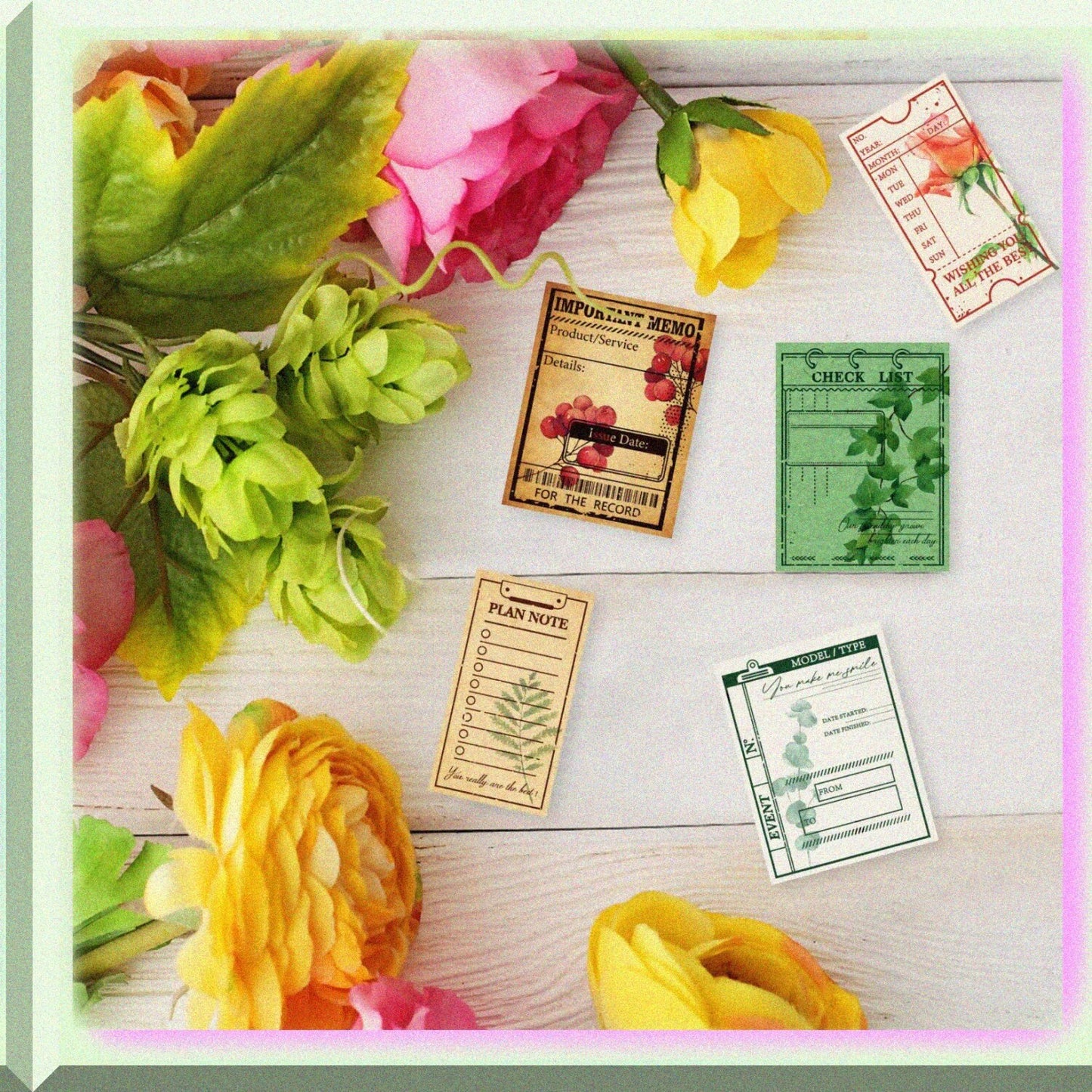 Vintage Plan Label Clear Stamp for Scrapbooking
