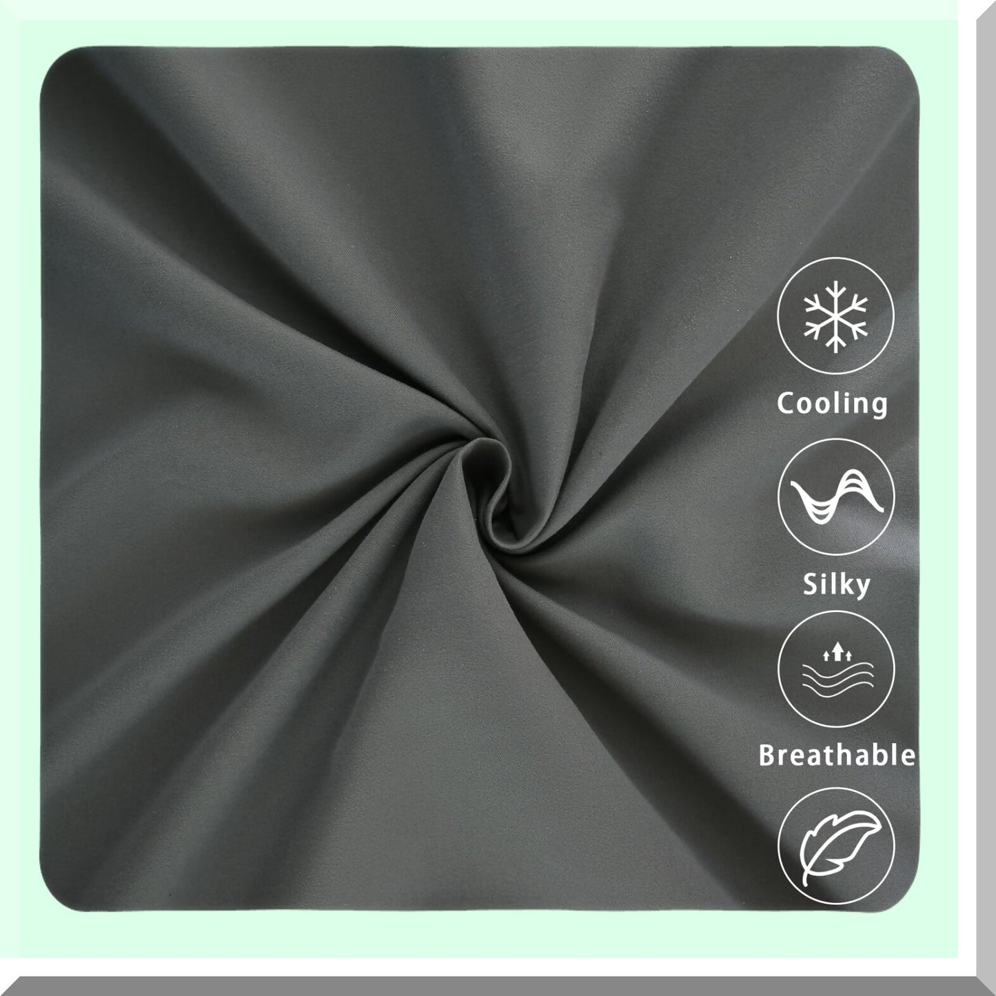 CoolLux Full Sheet Set - Ultra Soft 1800 Series Luxury Cooling Sheets in Dark Grey - 100% Microfiber, Breathable, Wrinkle Free - 4PC Full Size Bedding
