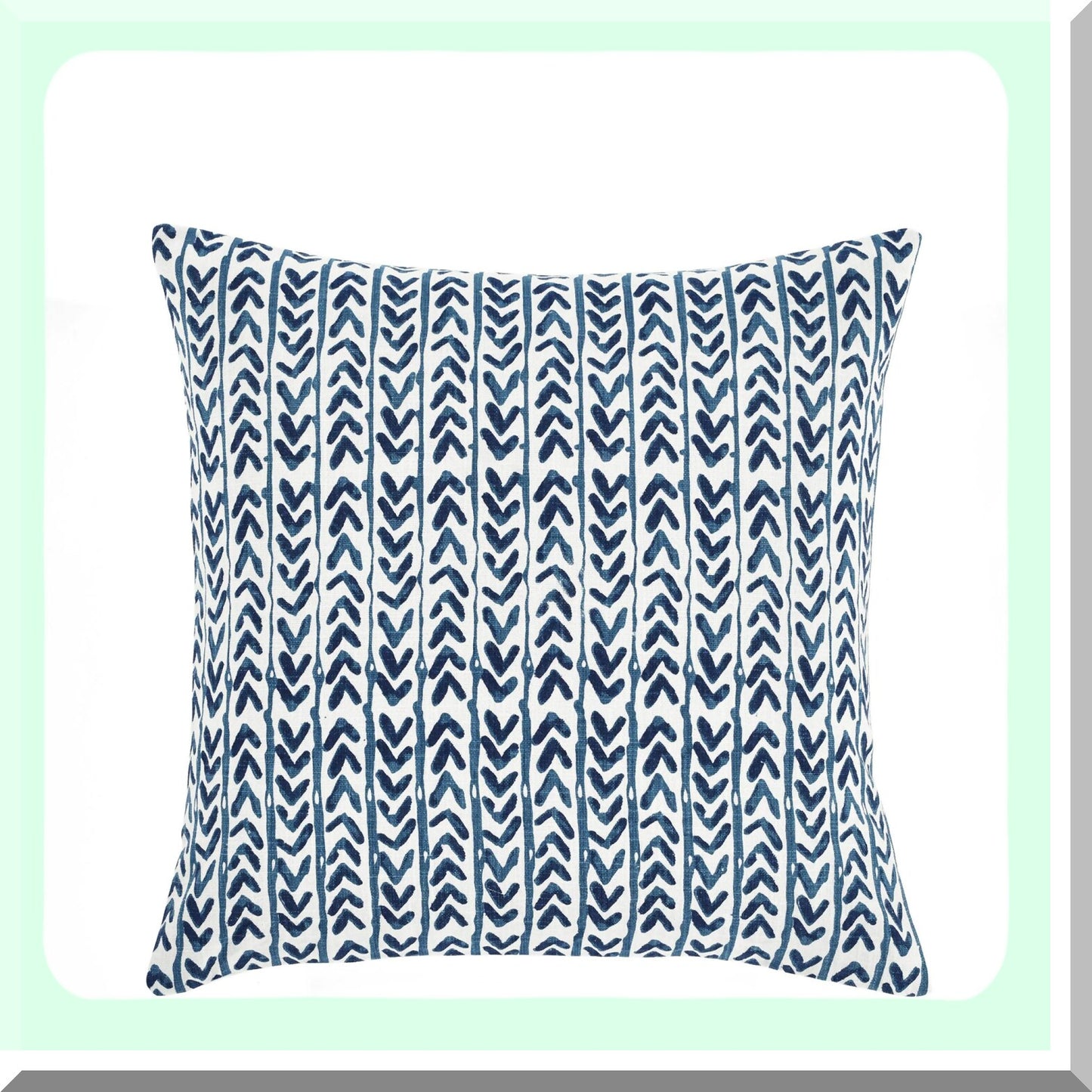 Navy Square Decorative Pillow Cover - 20x20 Throw Pillows for Bed, Couch, Chair - Soft Cushion Case for Home Decor - Stylish Accent Pillow Case