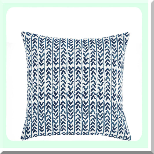Navy Square Decorative Pillow Cover 20x20