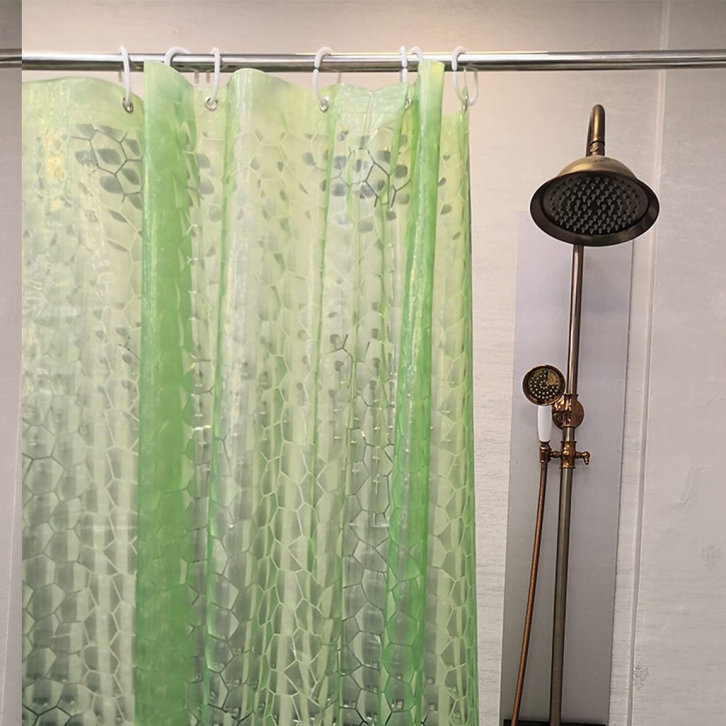 EVA Shower Curtain Liner 70.86"x70.86" Green