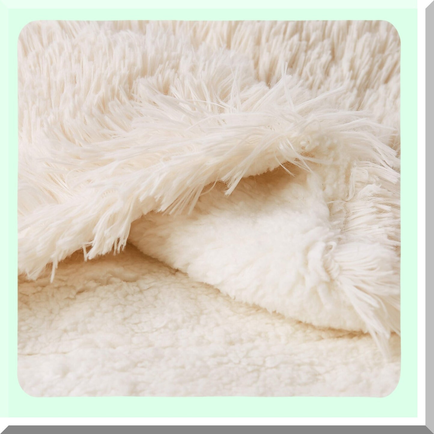 UltraSoft Hypoallergenic Long Pile Rabbit Sherpa Throw Blanket - Luxurious White 60x70 for Couch, Bed, and Décor
