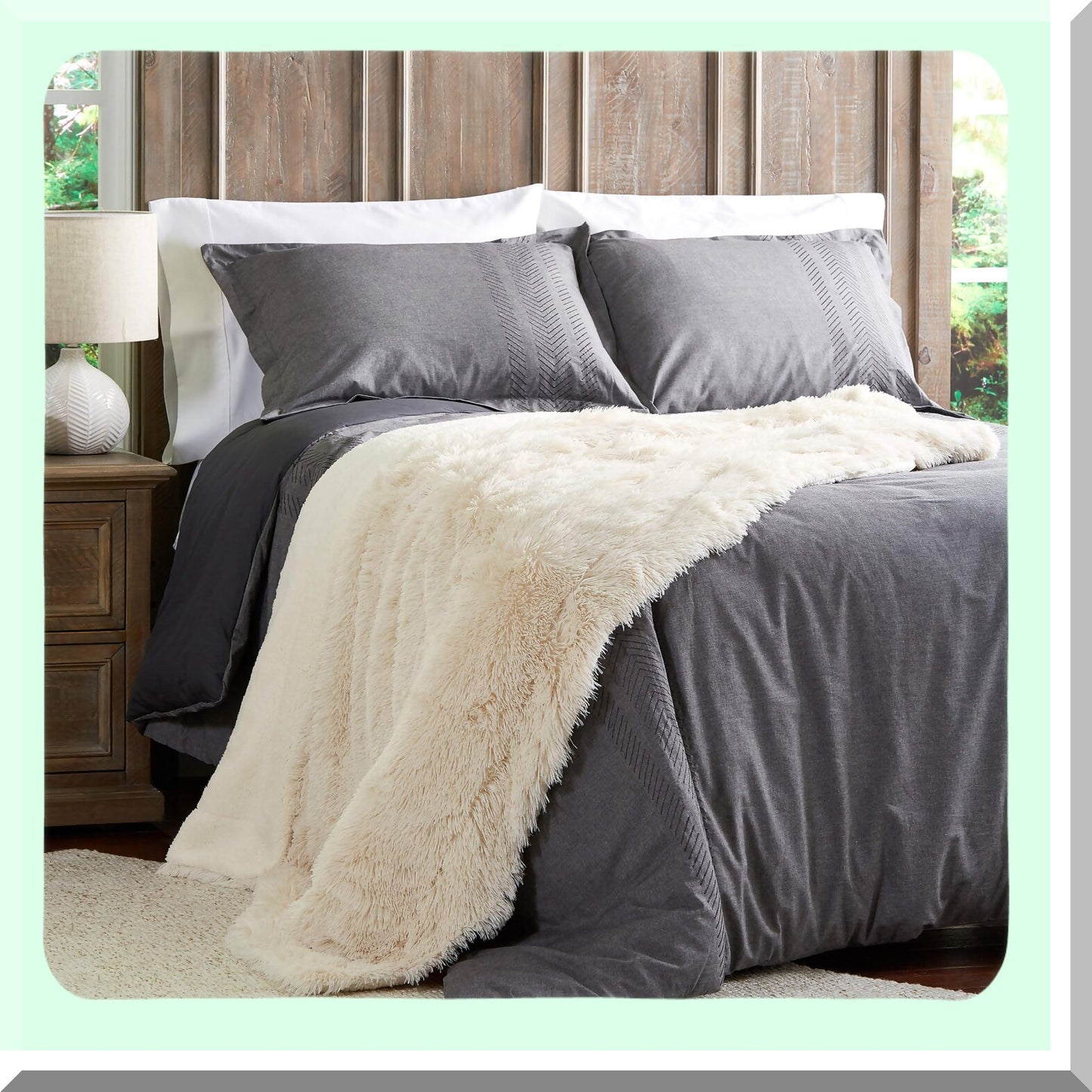 UltraSoft Hypoallergenic Long Pile Rabbit Sherpa Throw Blanket - Luxurious White 60x70 for Couch, Bed, and Décor