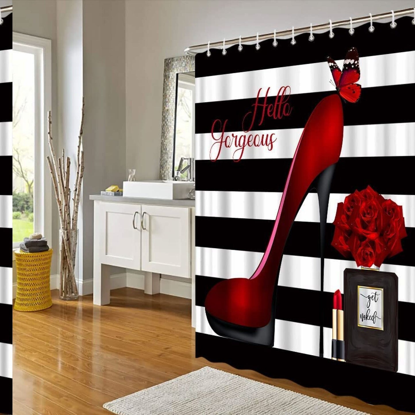 High Heels Shower Curtain 70x70 Inch