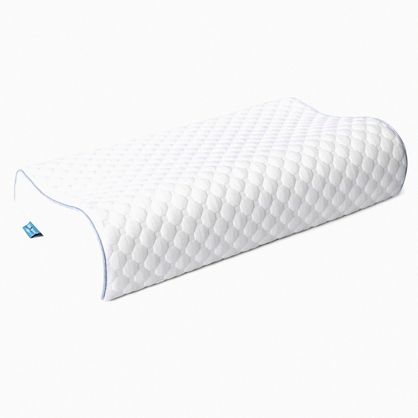 ComfortMax Memory Foam Neck Support Pillow - Orthopedic Ergonomic Pillow for Neck and Shoulder Pain Relief - Back, Side, and Stomach Sleeping Pillow with Removable Cover - Standard Size