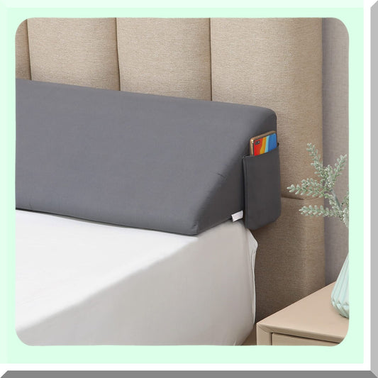 GapGuard Bed Wedge Pillow Compatible with Headboards