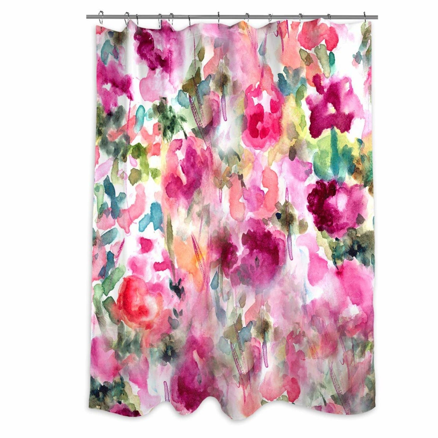 Pink Decorative Shower Curtain 71" x 74"