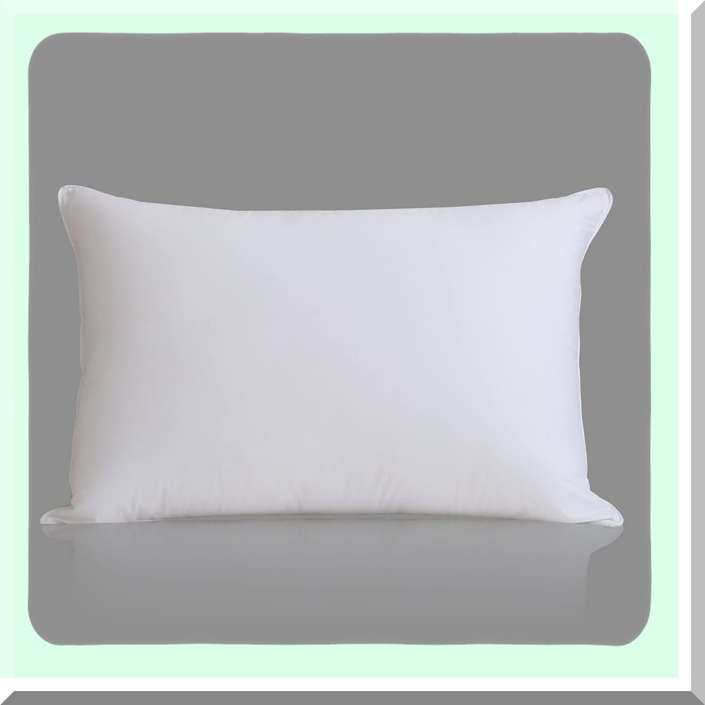 CottonSoft Zippered Pillowcase - Extra Soft Outer Cover with Polyester Filling - Standard/Queen Size - Goose Pillow Compatible - 100% Cotton - 1 Piece