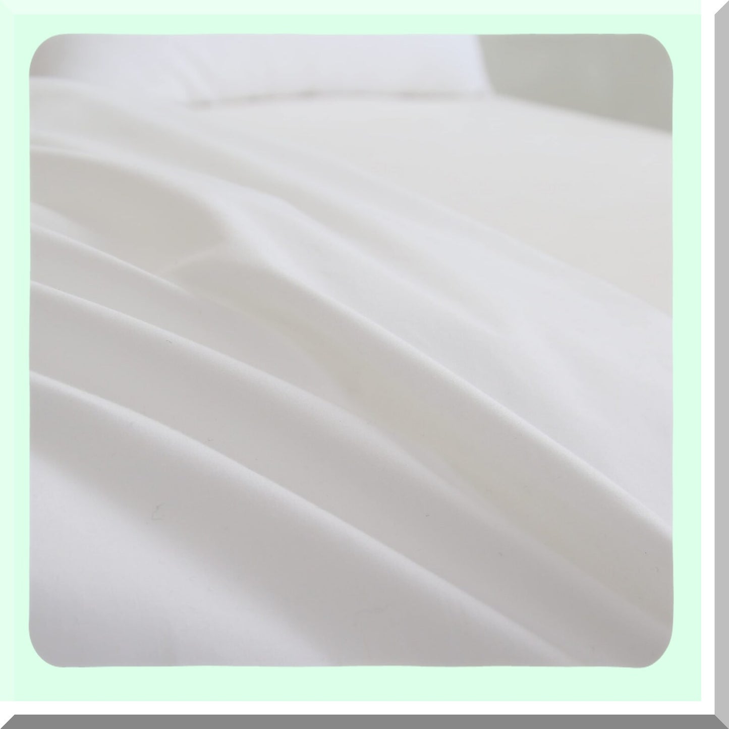 CottonSoft Zippered Pillowcase - Extra Soft Outer Cover with Polyester Filling - Standard/Queen Size - Goose Pillow Compatible - 100% Cotton - 1 Piece