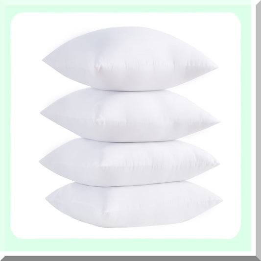 Microfiber Square Pillow Inserts Set of 4 28x28 inches