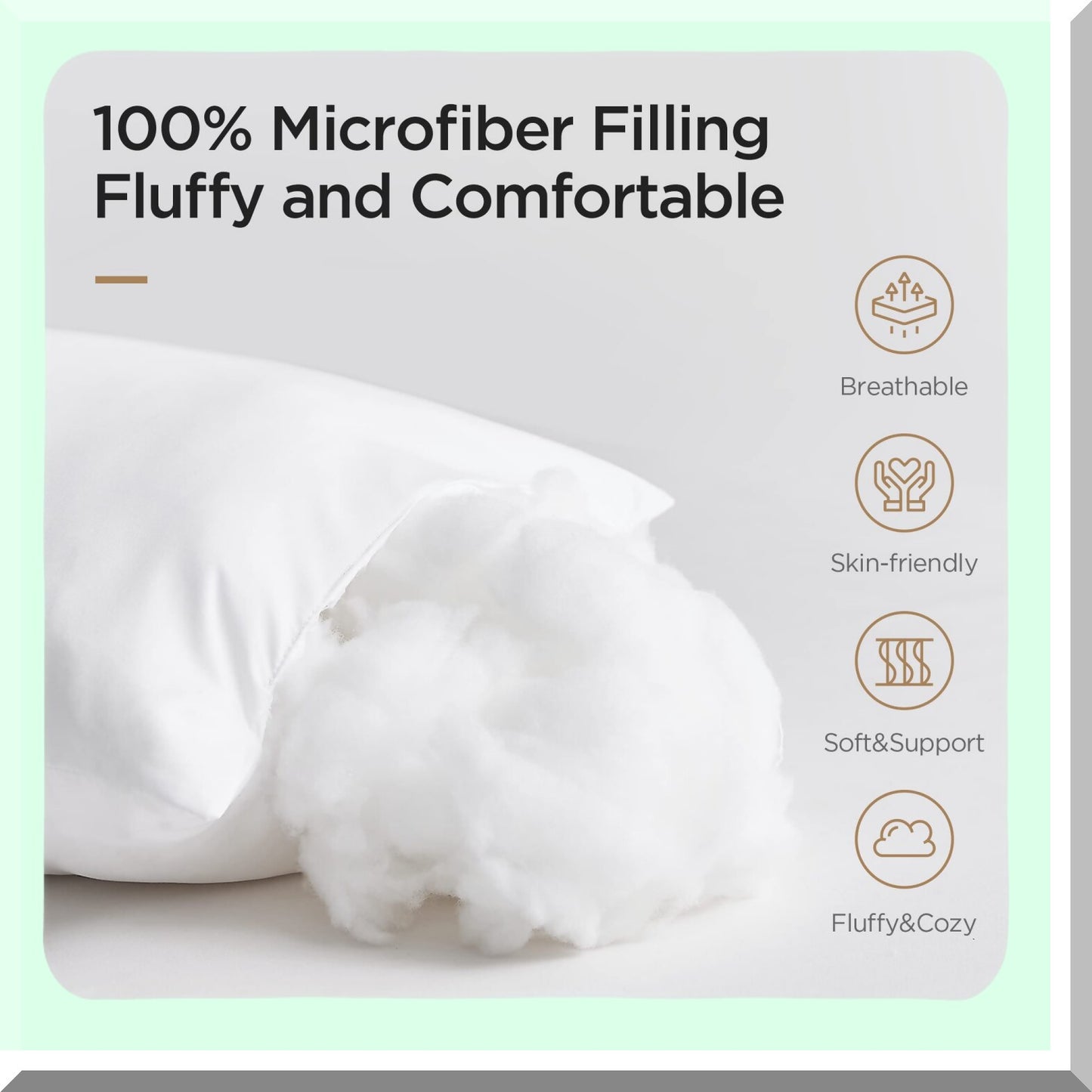 Premium Microfiber Square Pillow Inserts - Set of 4 | Indoor Decorative Cushion Stuffers for Bed, Couch, Sofa, Chair | 28x28 Inch White Sham Fillers
