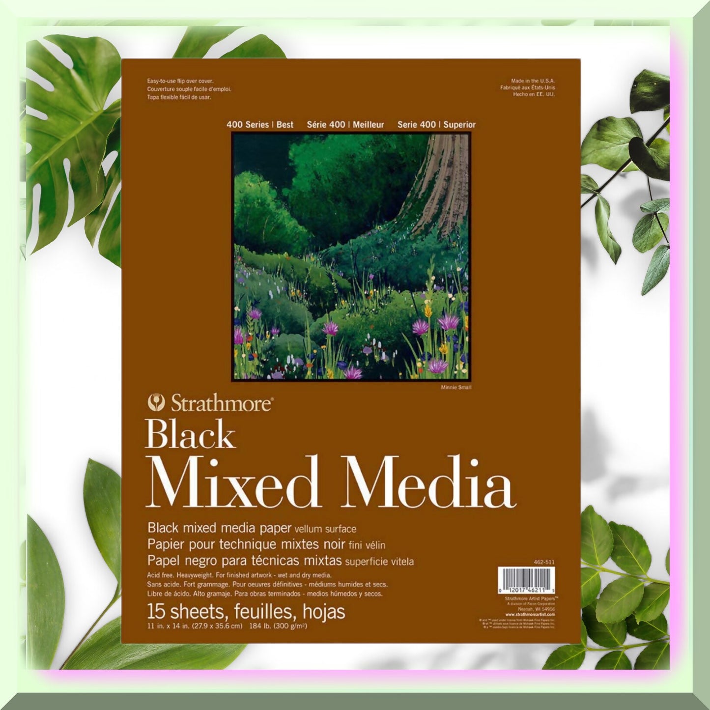 Mixed Media Pad 11x14 Black 15 Sheets