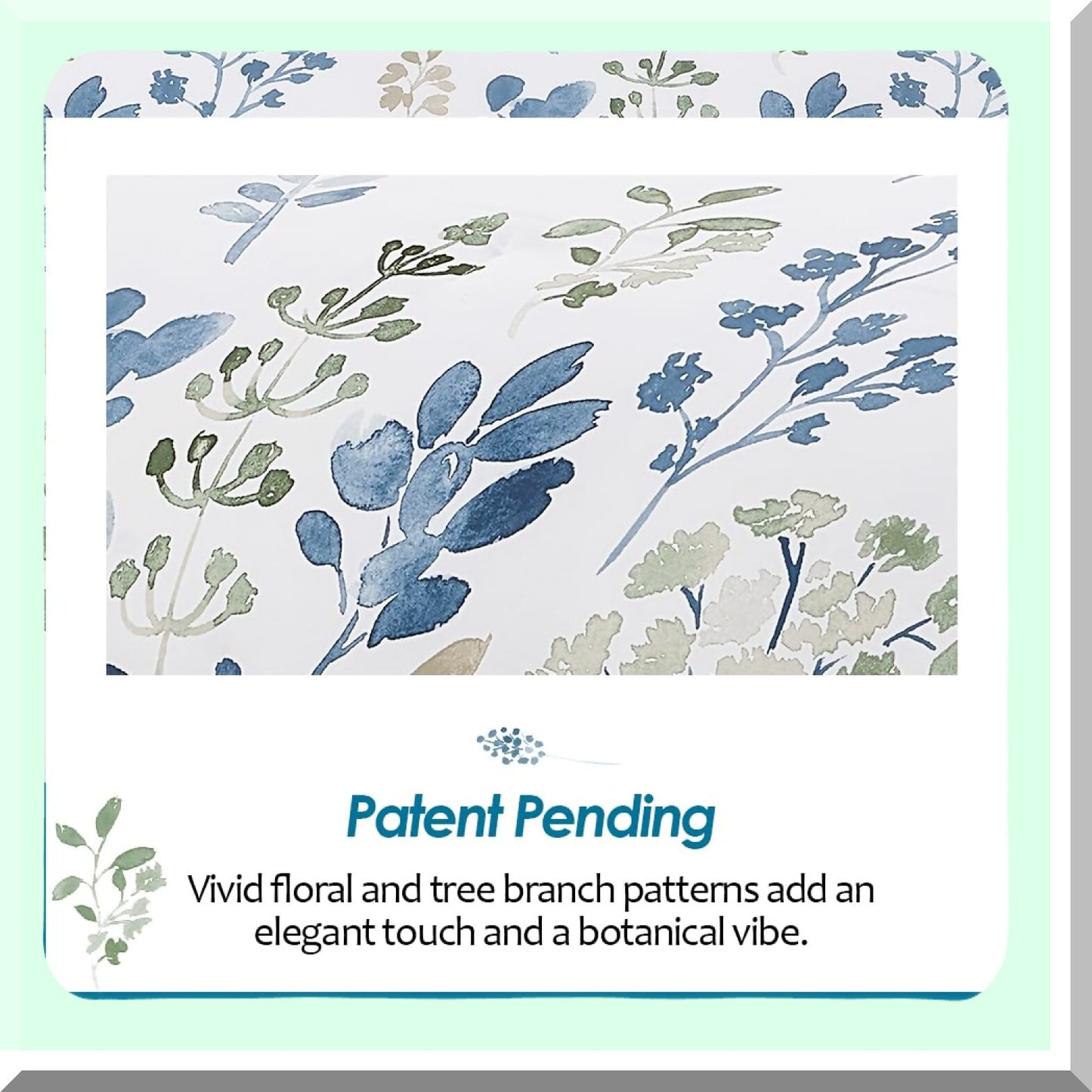 Floral Bliss Comforter Set - 4 Piece Bedding Ensemble with Meadow Walk Design, Soft & Cozy Quarters Size Comfort for All Seasons - Includes 106x90 Comforter, 2 Shams, Decorative Pillow