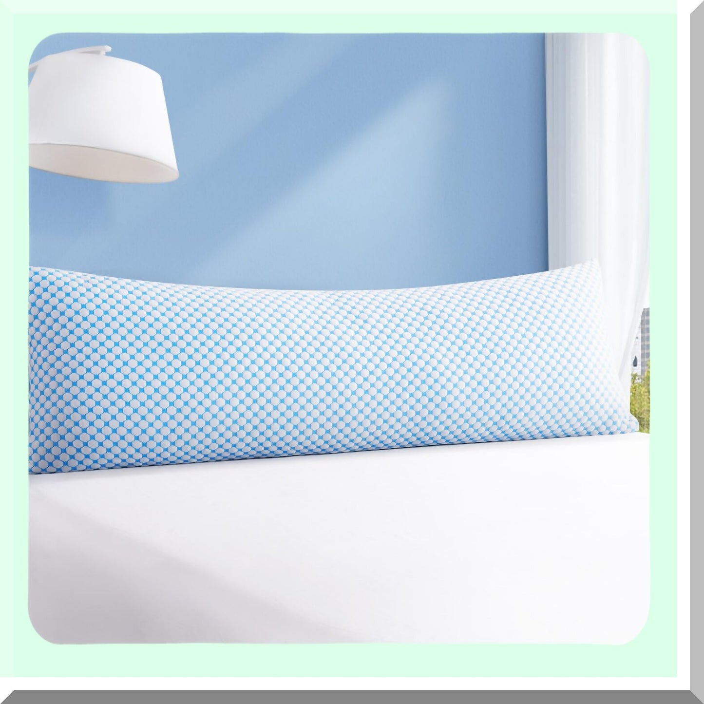 CoolFlex Body Pillow - Adjustable Loft Shredded Memory Foam, Cooling Breathable Technology for Full Body Support and Comfort, 1 Pack