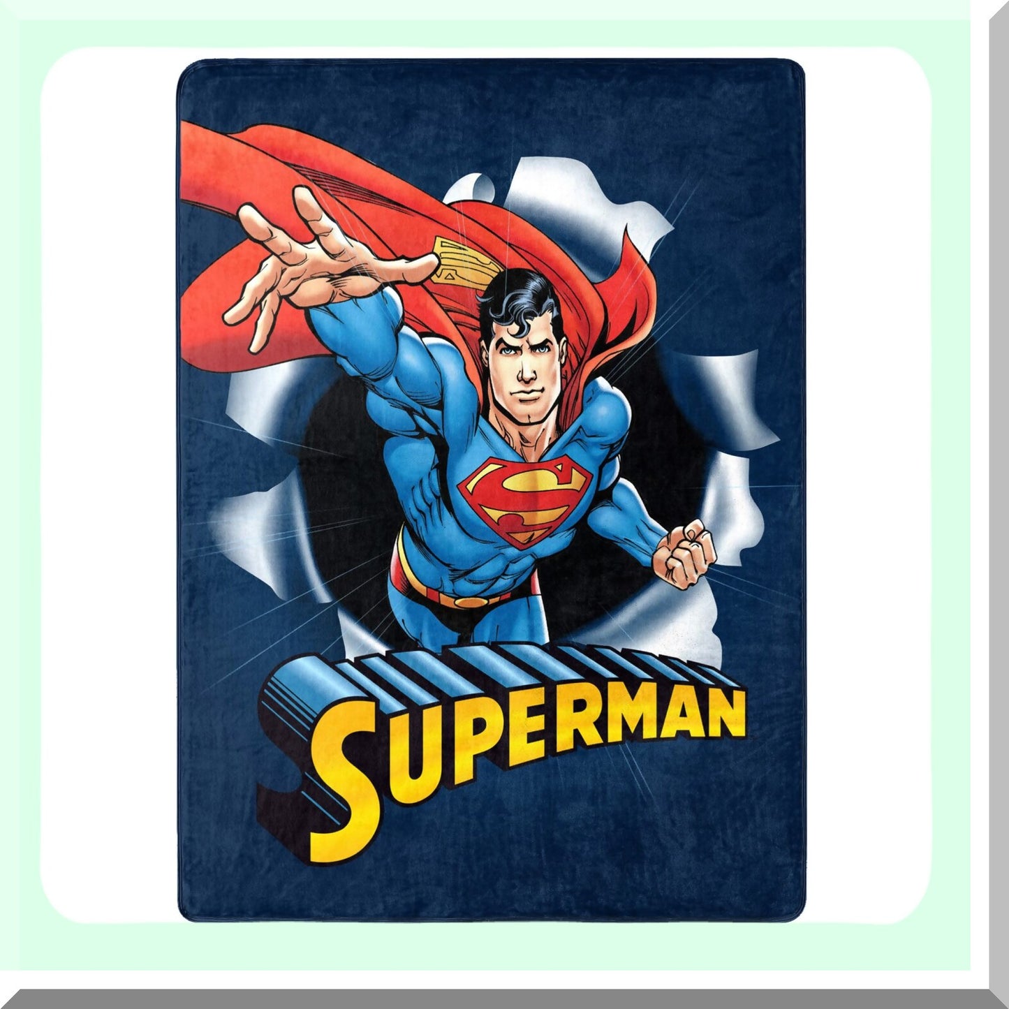 Hero Burst Silk Touch Throw Blanket - 46x60 DC Superman