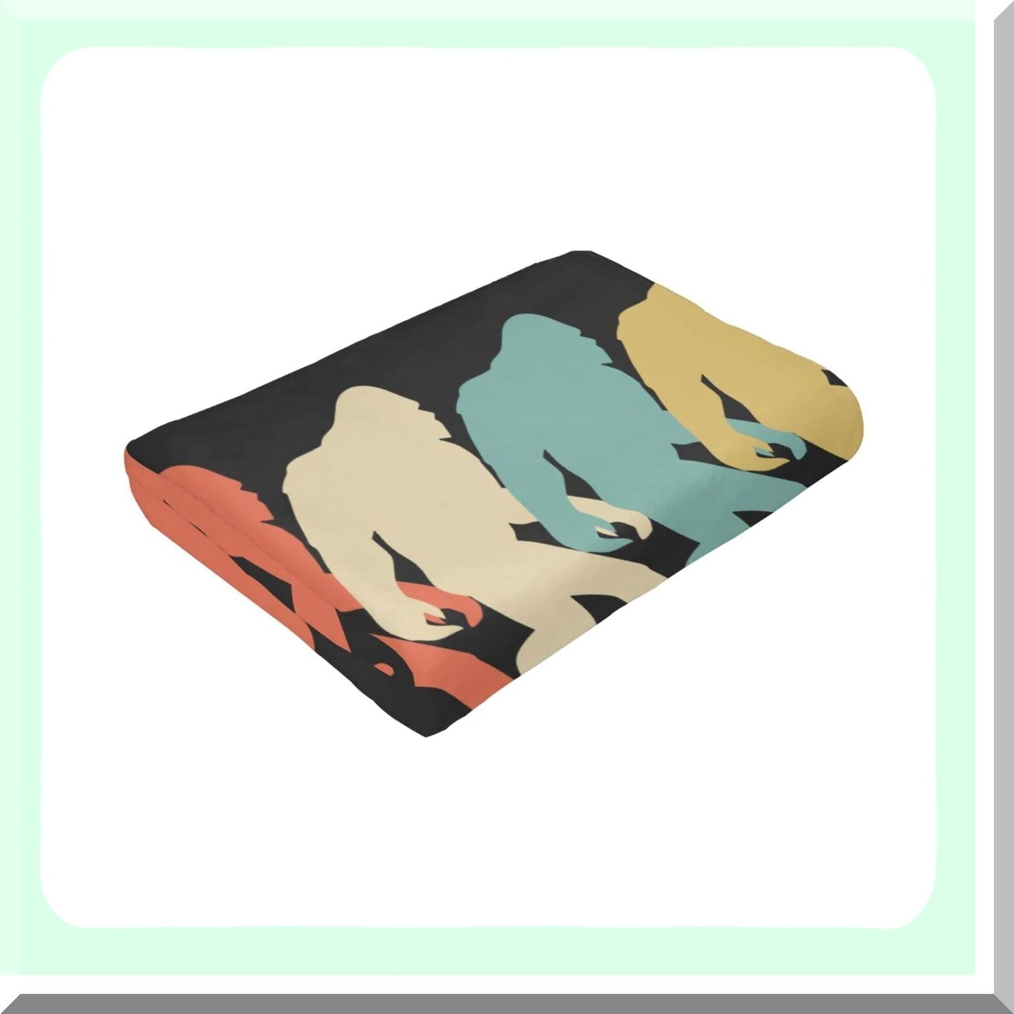 CozyBigfoot Flannel Fleece Throw - Ultra Soft & Warm Blanket for Bed, Sofa, or Living Room