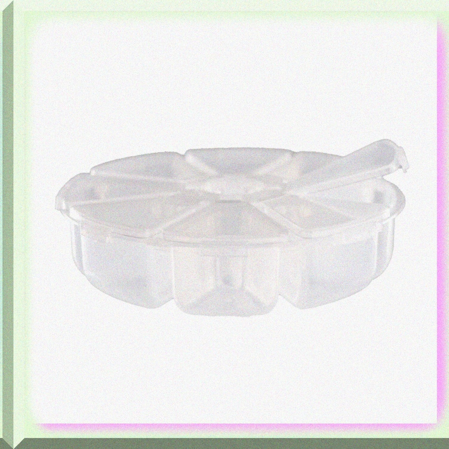 8 Compartment Clear Plastic Bead Storage Container