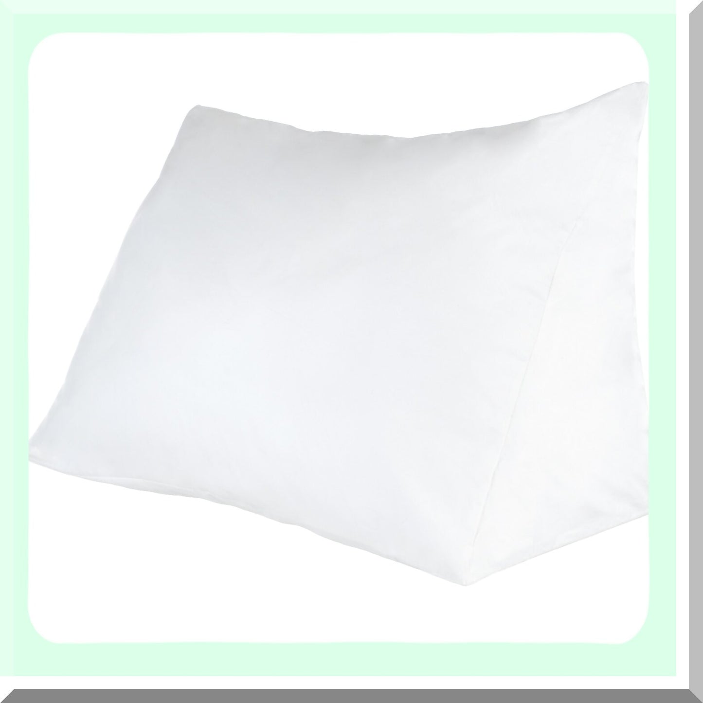 OrthoSupport Comfort Wedge Pillow - Hypoallergenic Down Alternative - Reading Support Cushion - Breathable Cover - Bed Wedge for Back Pain