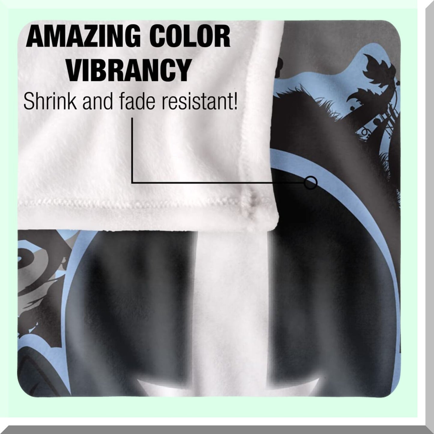 Airbender Silky Soft Throw Blanket - 36"x58" Blue & Black Kanji Design"